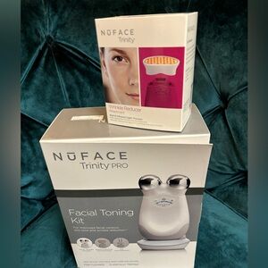 NuFace Trinity Pro Facial Toning Kit with Wrinkle Reducer Attachment